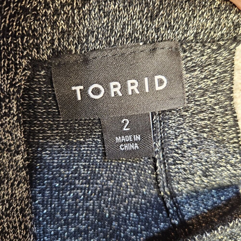 Women's Torrid Knit Cross-Neck Long Sleeve off the shoulder Top Size 2 - Picture 7 of 16
